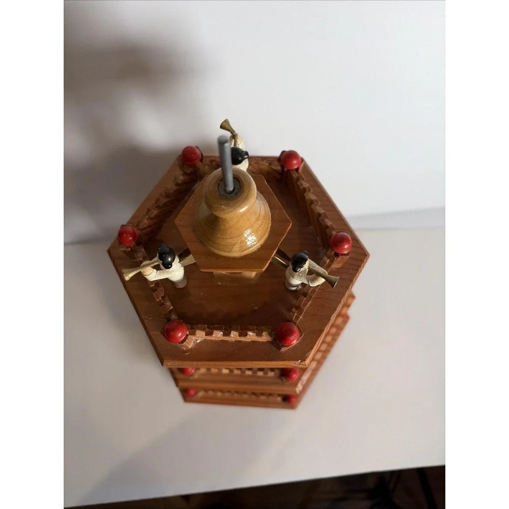 VTG Pyramid Nativity Carousel Parts Make Ornaments Wood Christmas Craft READ